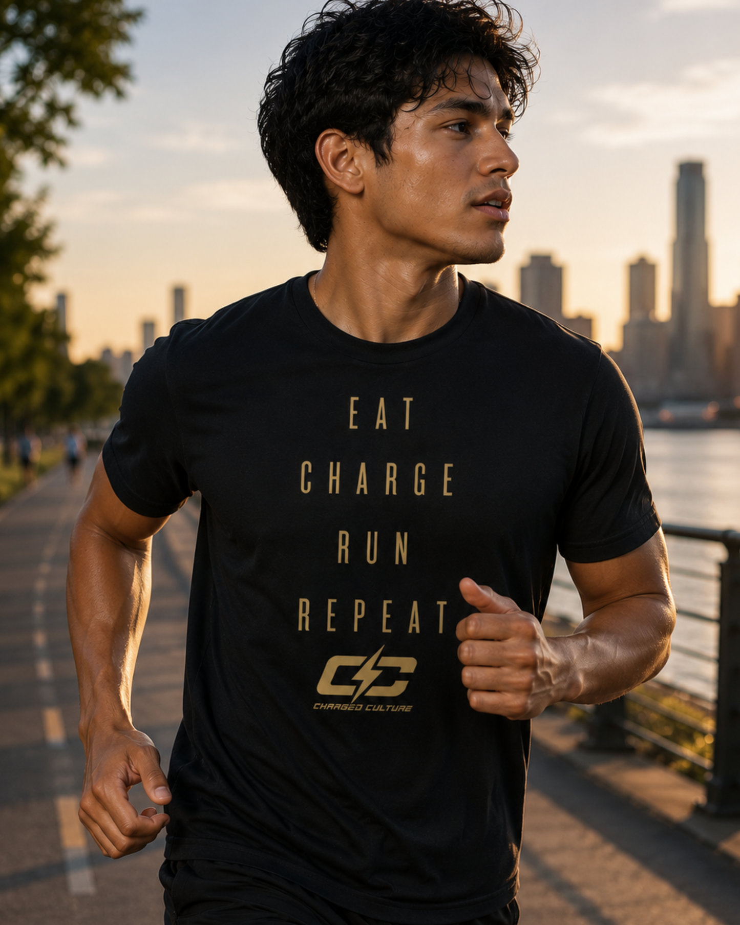 Eat Charge Run Repeat Premium T-Shirt