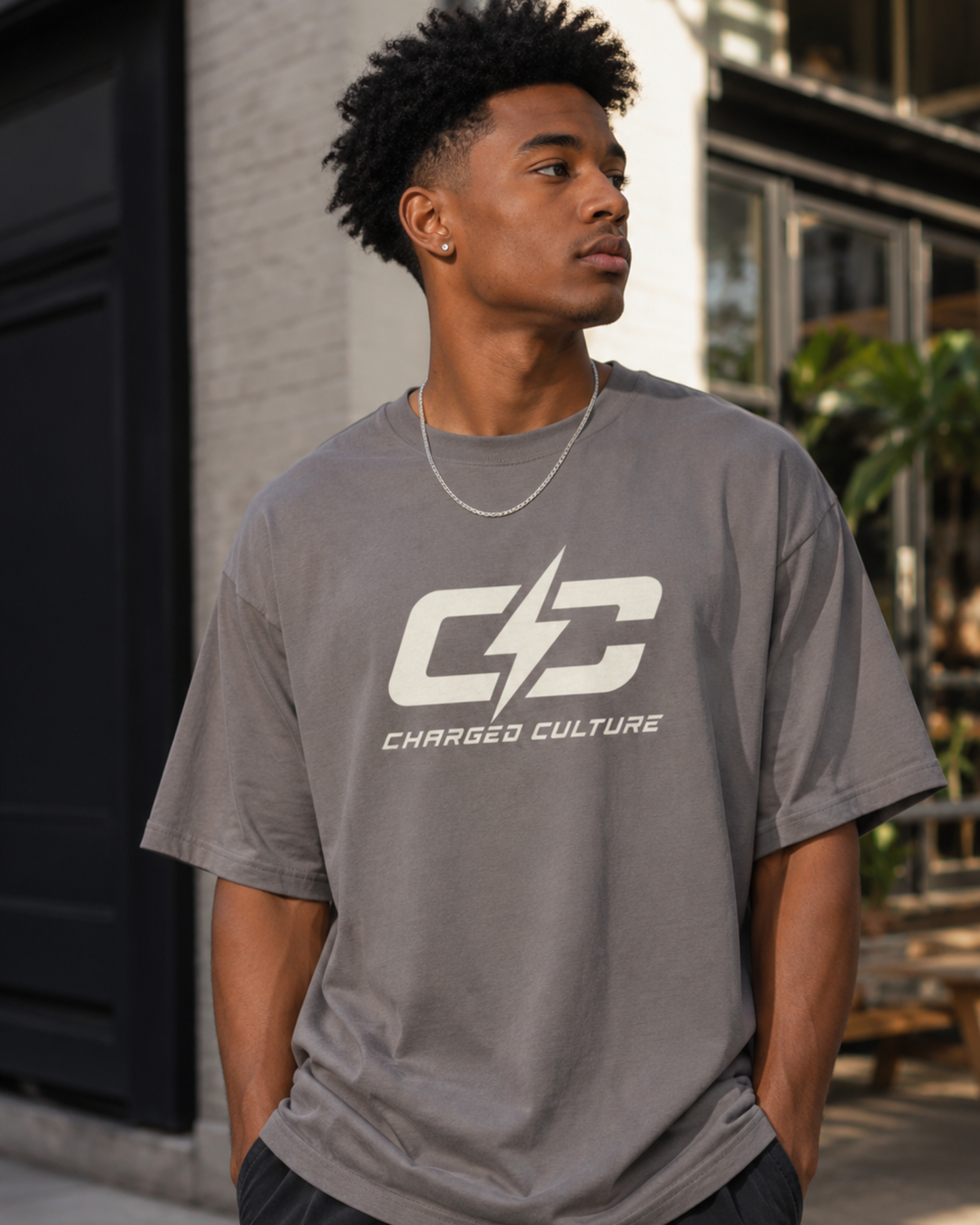 Charged Classic Oversized Faded T-Shirt