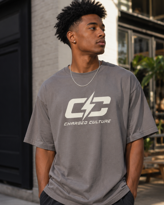Charged Classic Oversized Faded T-Shirt