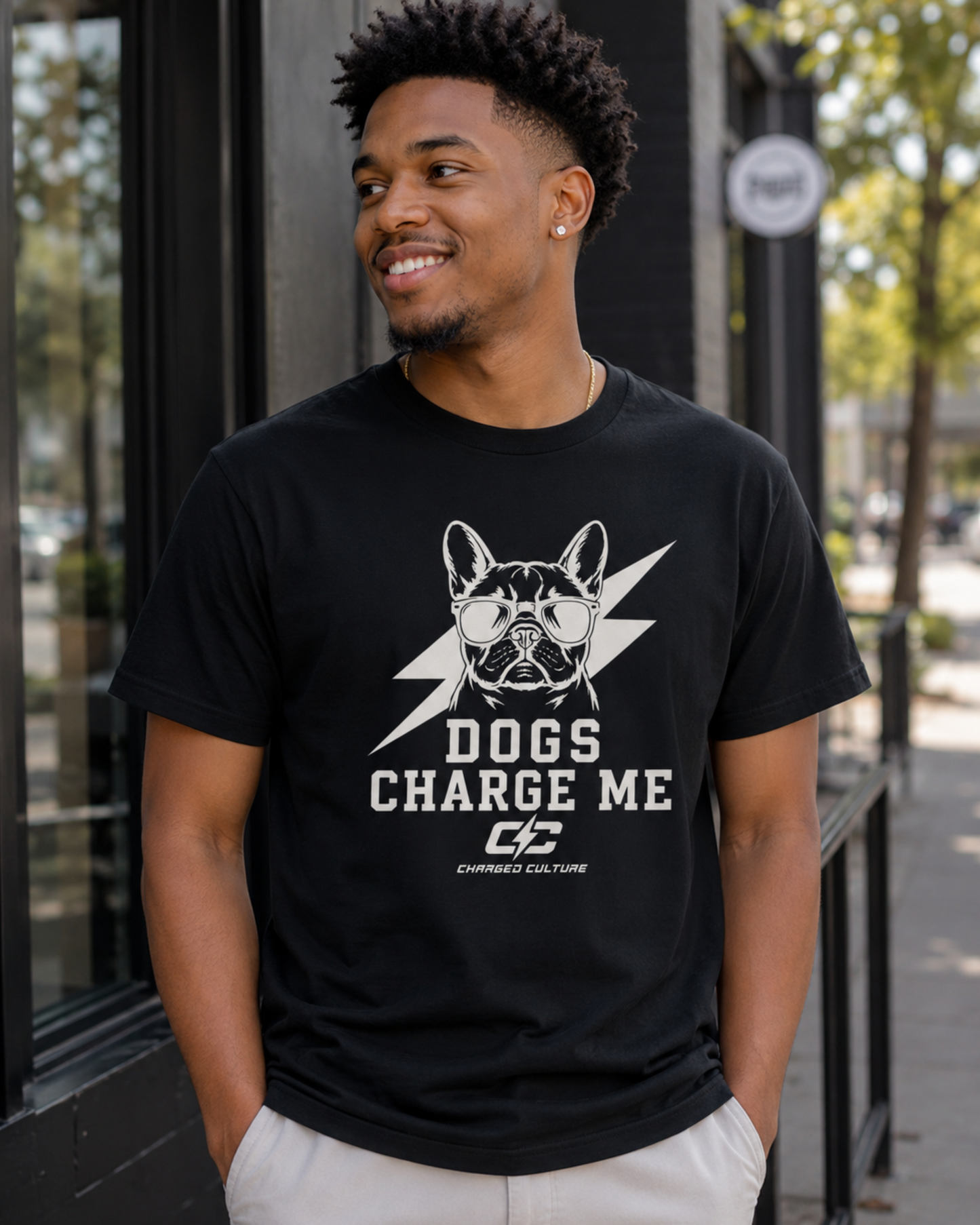 Dogs Charge Me Premium T-Shirt