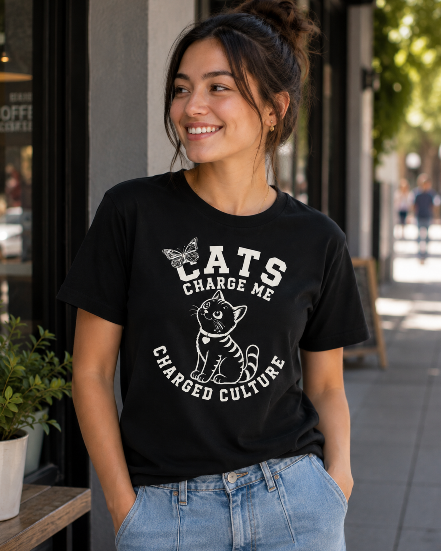 Cats Charge Me Premium T-Shirt