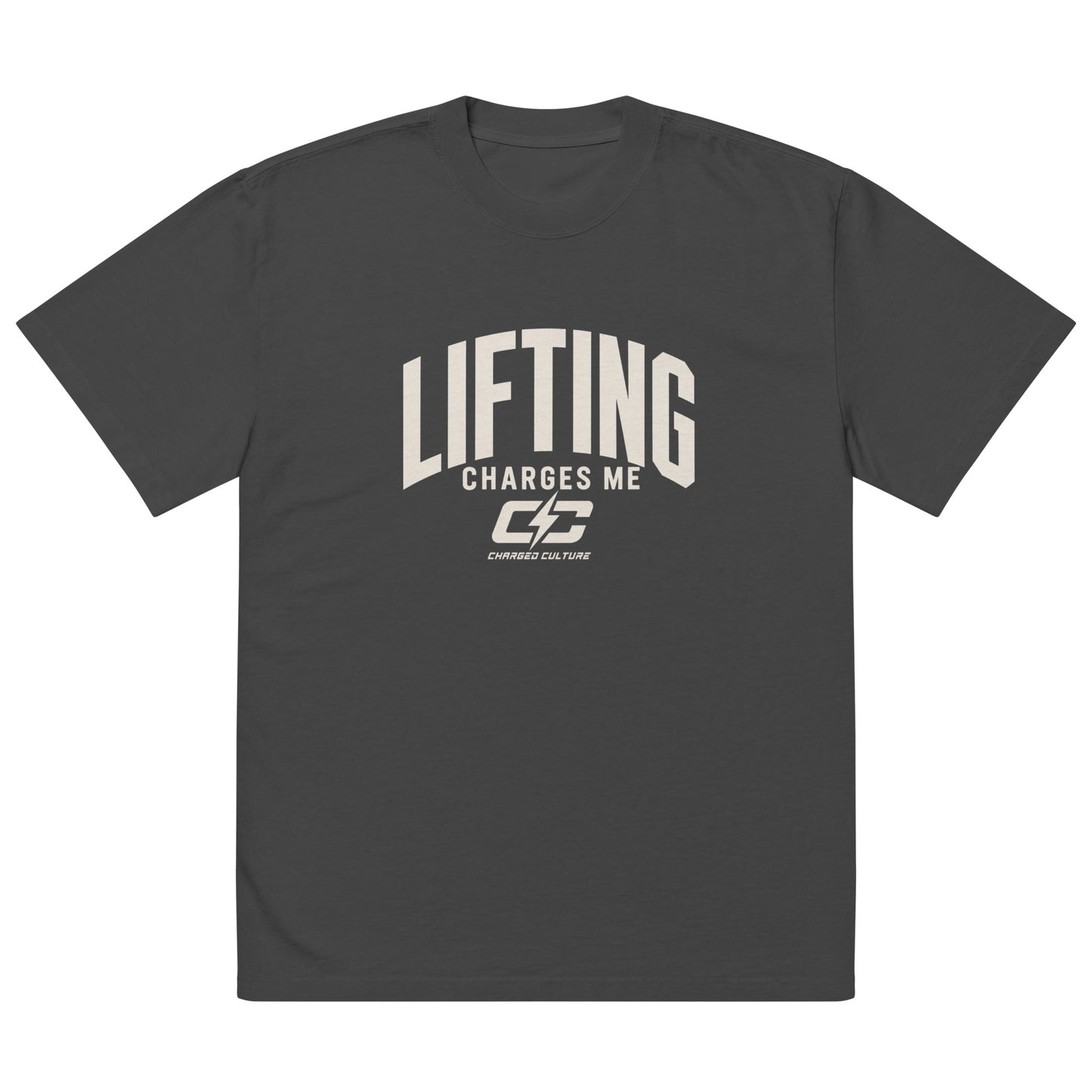 Lifting Charges Me Oversized Faded T-Shirt